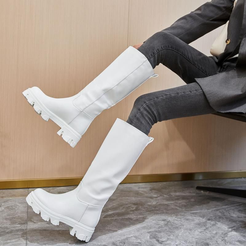 Combat Boots Stivaletti Platform Bianchi Stivali Bianchi Combat